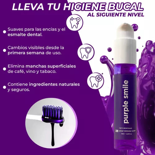 Purple Smile™ - Crema de Dientes Blanqueadora