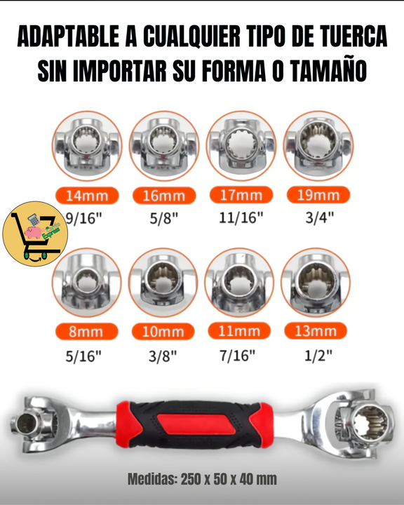 Power-Max™️ORIGINAL LLAVE INGLESA MULTIUSOS 48 EN 1