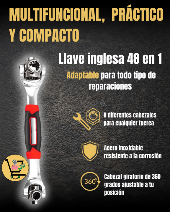 Power-Max™️ORIGINAL LLAVE INGLESA MULTIUSOS 48 EN 1