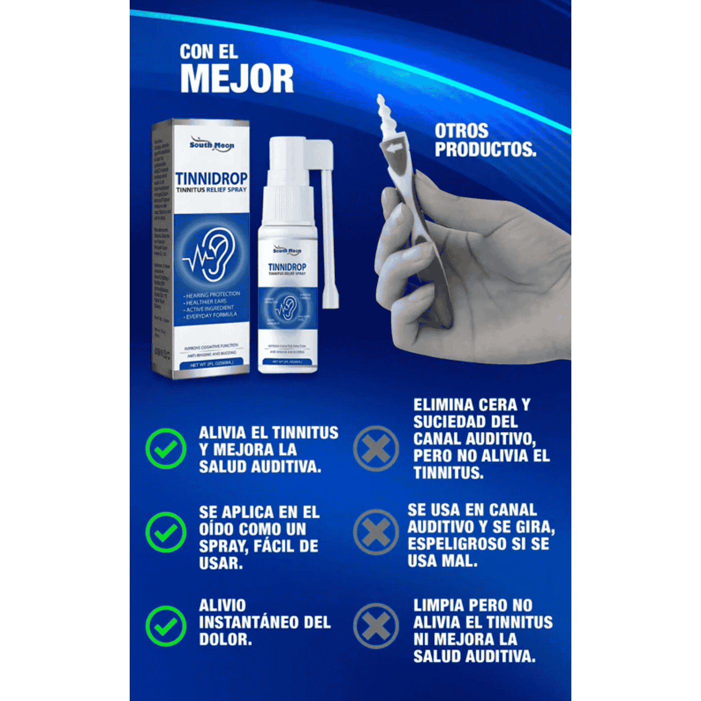 200% SALUD LUHAKA TINNIDROP® - SPRAY LIMPIADOR DE OÍDOS