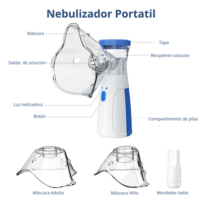 NEBULIZADOR PORTÁTIL ¡DESCONGESTIONA LAS VÍAS RESPIRATORIAS! 🤩🌬️🍃 - ENVÍO GRATIS