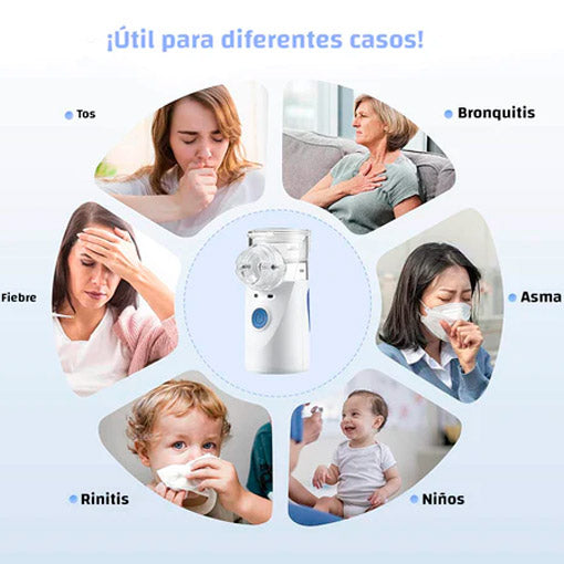 NEBULIZADOR PORTÁTIL ¡DESCONGESTIONA LAS VÍAS RESPIRATORIAS! 🤩🌬️🍃 - ENVÍO GRATIS